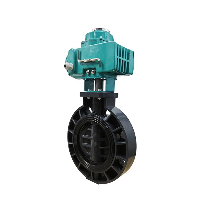 PVC Butterfly Valve 24V Electric Actuator